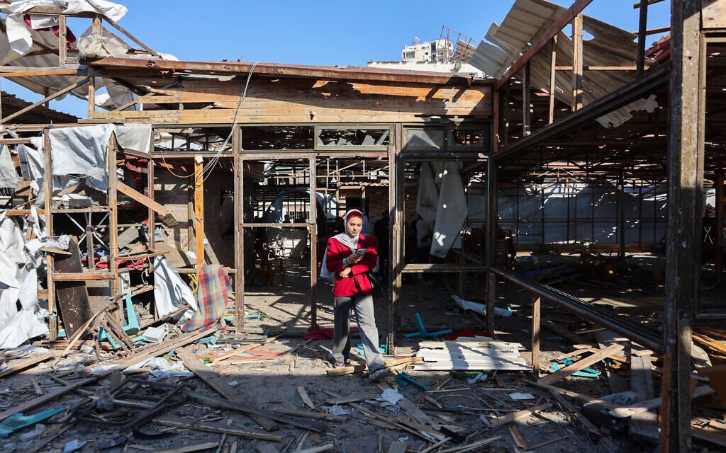 The Times of Israel 24 said killed in strike on Gaza City cafe; troops dismantle 3-km tunnel network  ​
